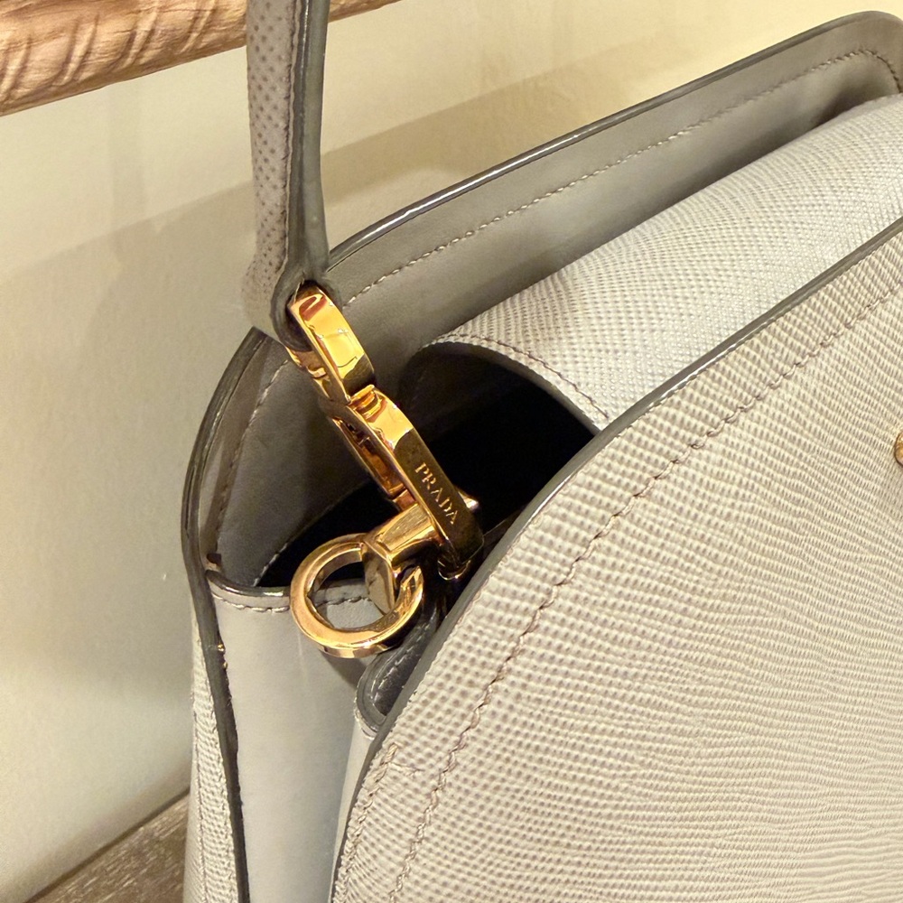 Prada Saffiano Matinee Medium Top Handle Bag - Picture 3 of 10